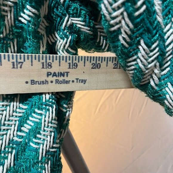 L’AGENCE Jia Houndstooth Tweed Crop Jacket Gold Buttons Size 4 - Picture 7 of 14